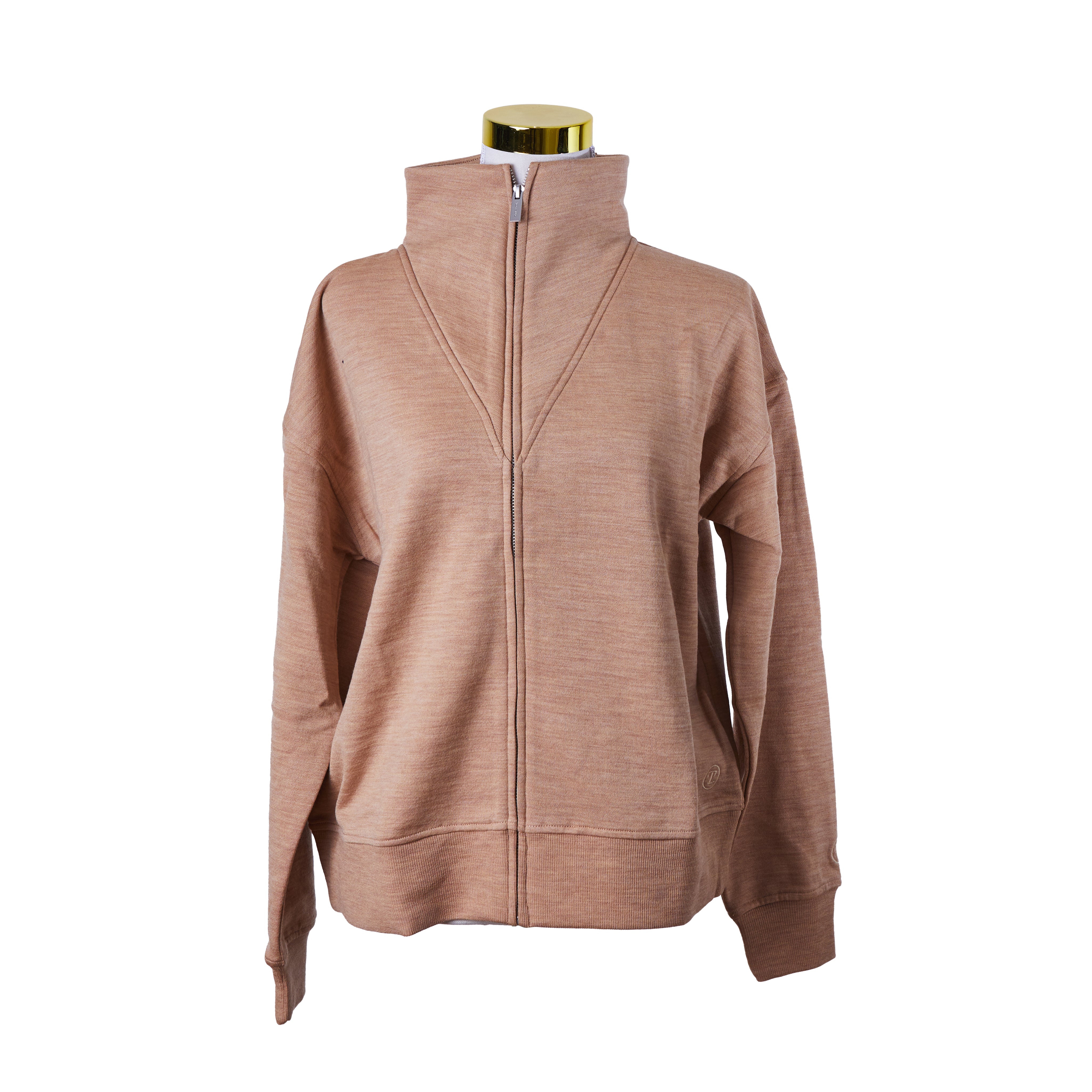 TOORALLIE Brown Zip Up Casual Jacket