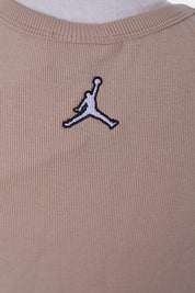 Michael Jordan Tight Fit Crop Singlet Beige