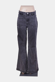 ROLLAS Black High Waisted Flared Jeans