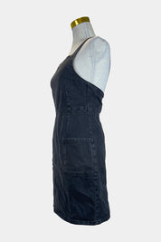 TOPSHOP Black Denim Dress