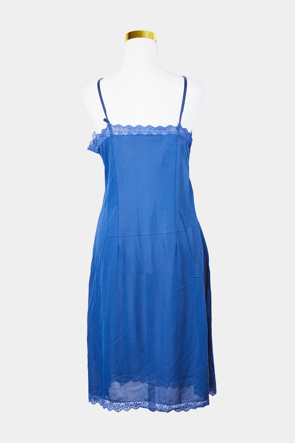 Assorted Brands Blue Lace Detail Slip Dress