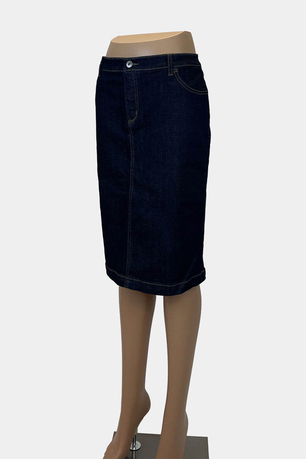 TRENERY Denim Midi Skirt