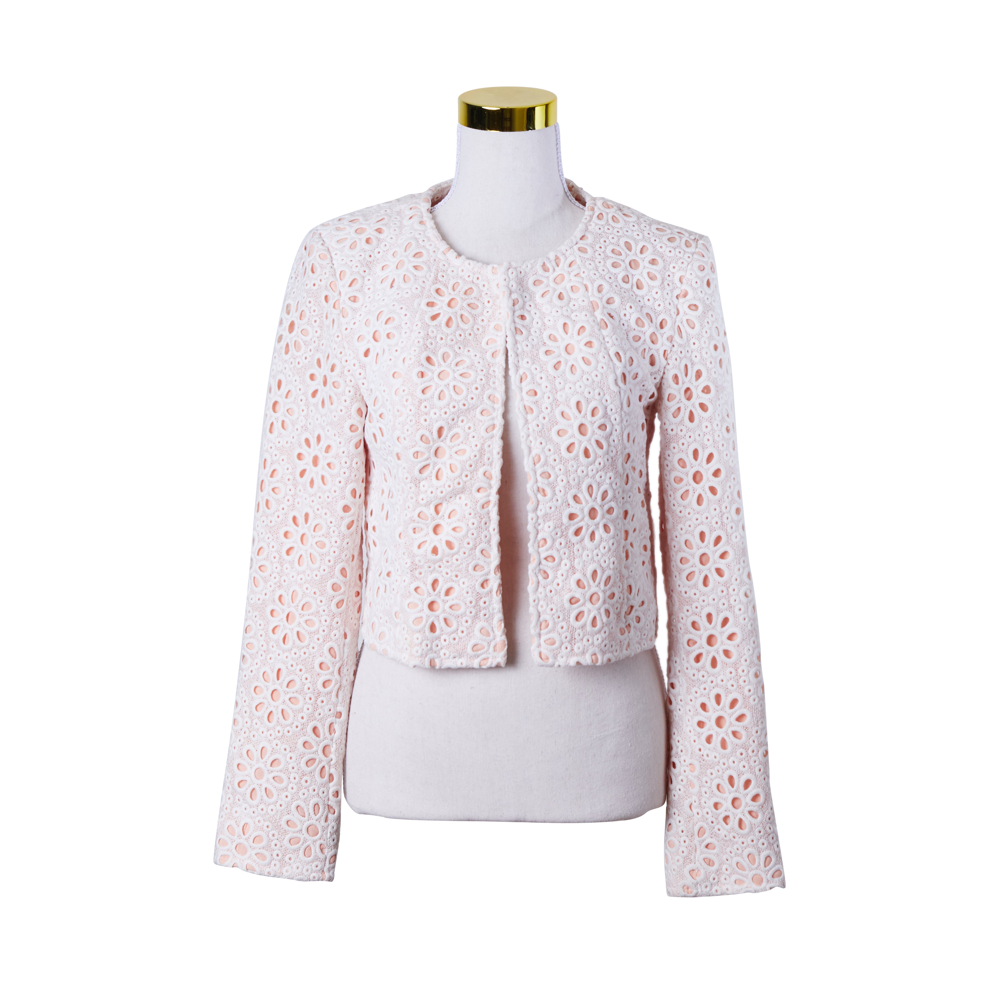 Cooper St White Broaderie Anglaise Crop Jacket