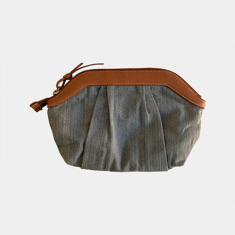 Country Road Blue Clutch