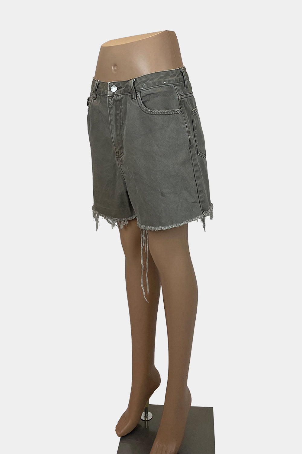 GLASSONS Khaki Denim Shorts