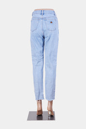 Abrand Jeans Light Blue Hi Rise Slim Leg Jeans