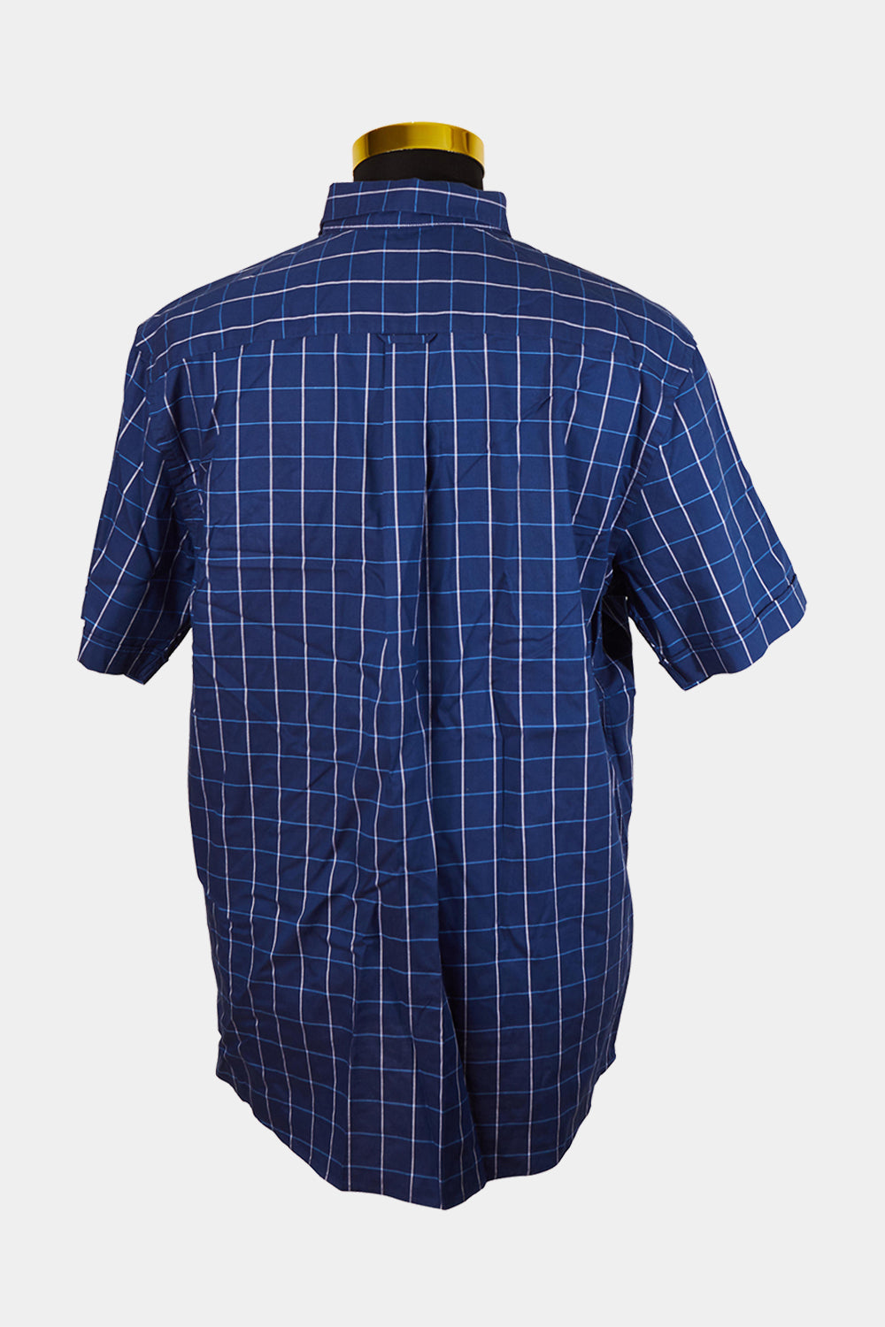 GAZMAN Blue Plaid Button Down Shirt