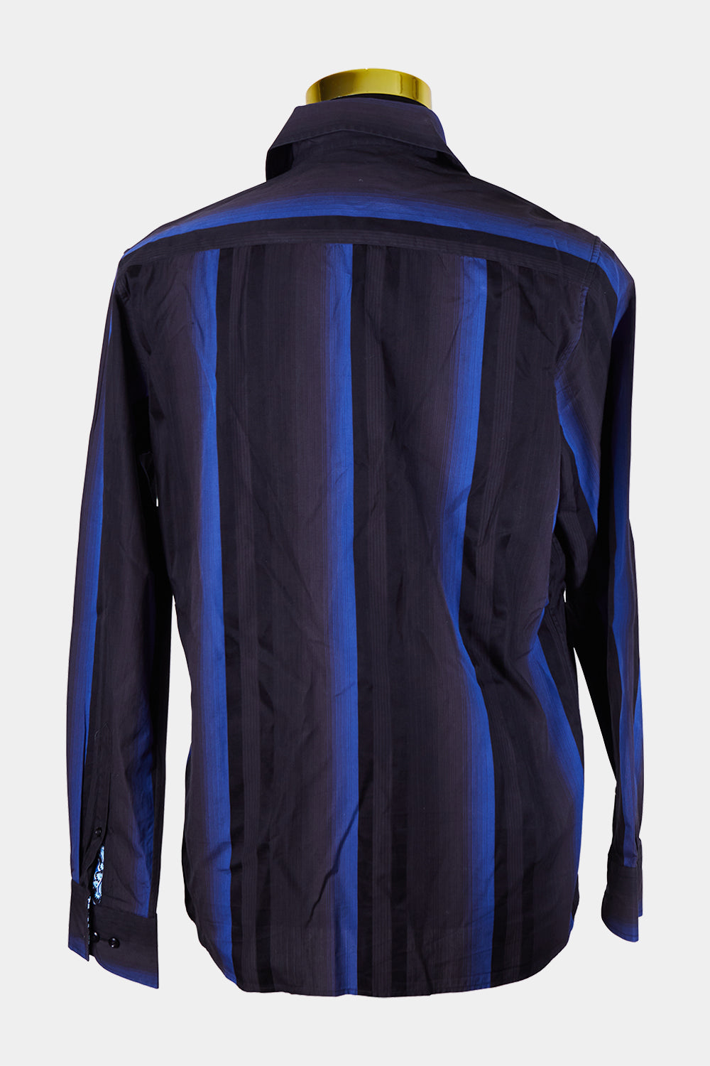 David Smith Blue and Black Button Down Shirt