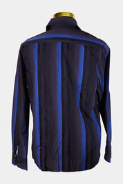 David Smith Blue and Black Button Down Shirt