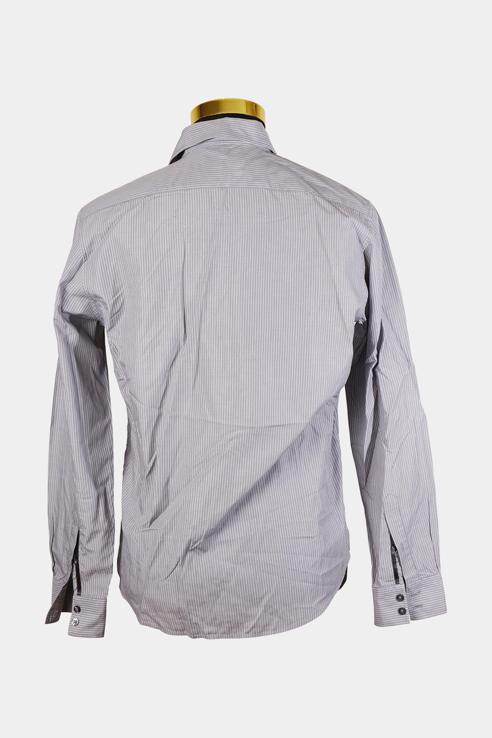 MARCS Grey and White Pinstripe Button Down Shirt