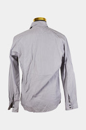 MARCS Grey and White Pinstripe Button Down Shirt