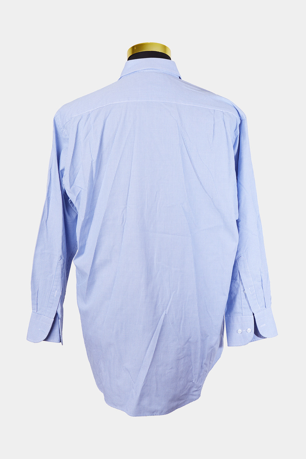 Van Heusen Blue and White Pattern Classic Relaxed Fit Button Down Shirt