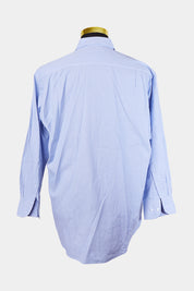 Van Heusen Blue and White Pattern Classic Relaxed Fit Button Down Shirt