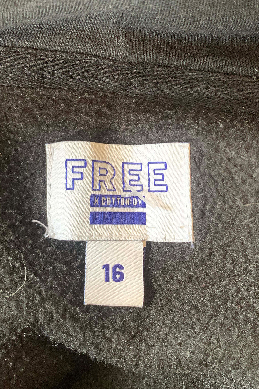 Free X Cotton On Black Hoodie