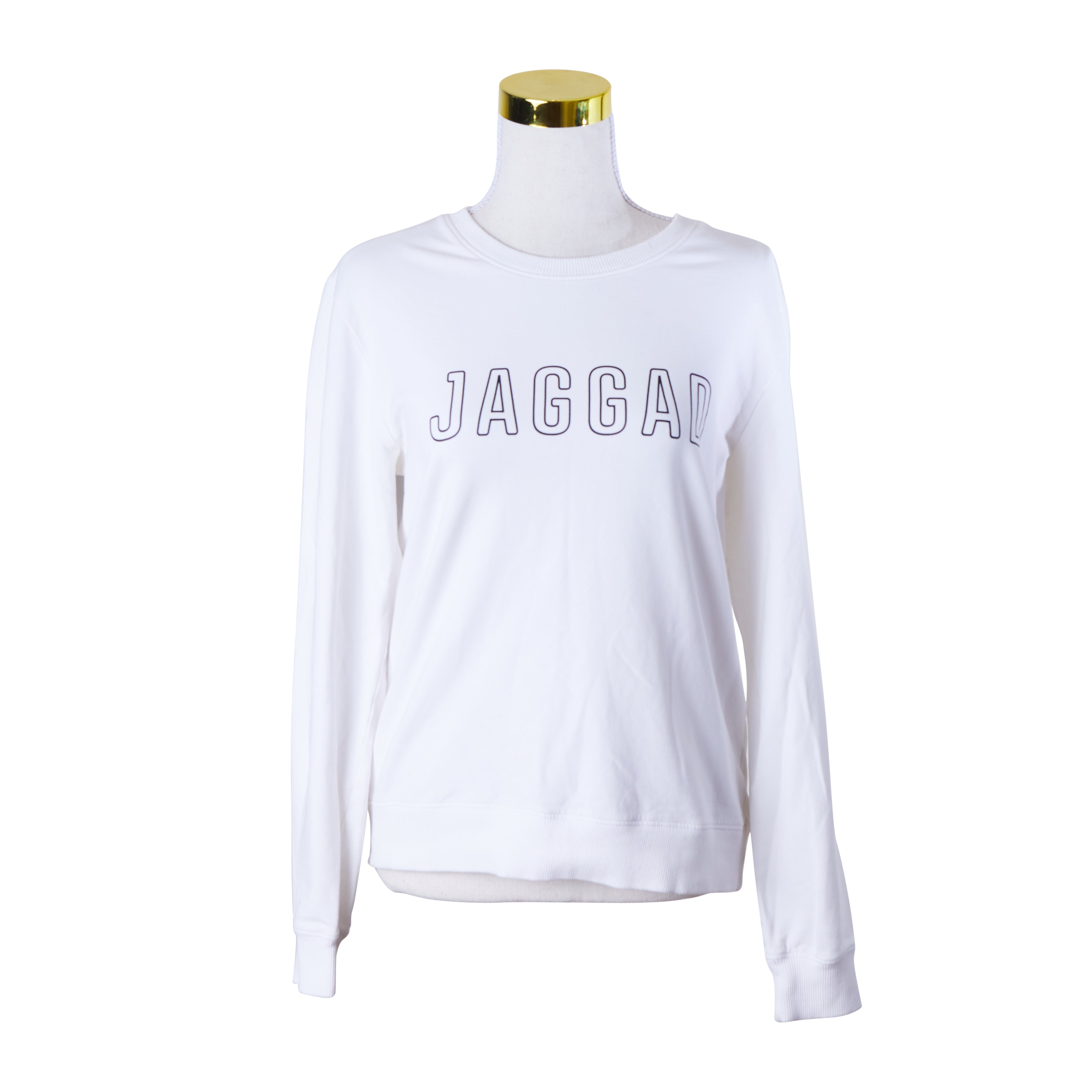 JAGGAD White Print Sweatshirt