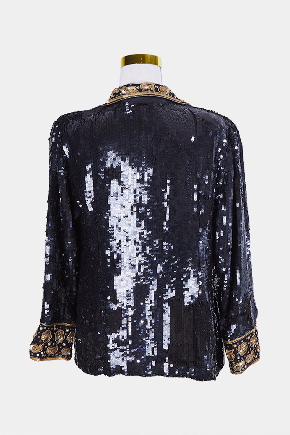 Assorted Brands Black and Gold Sequin Jacket