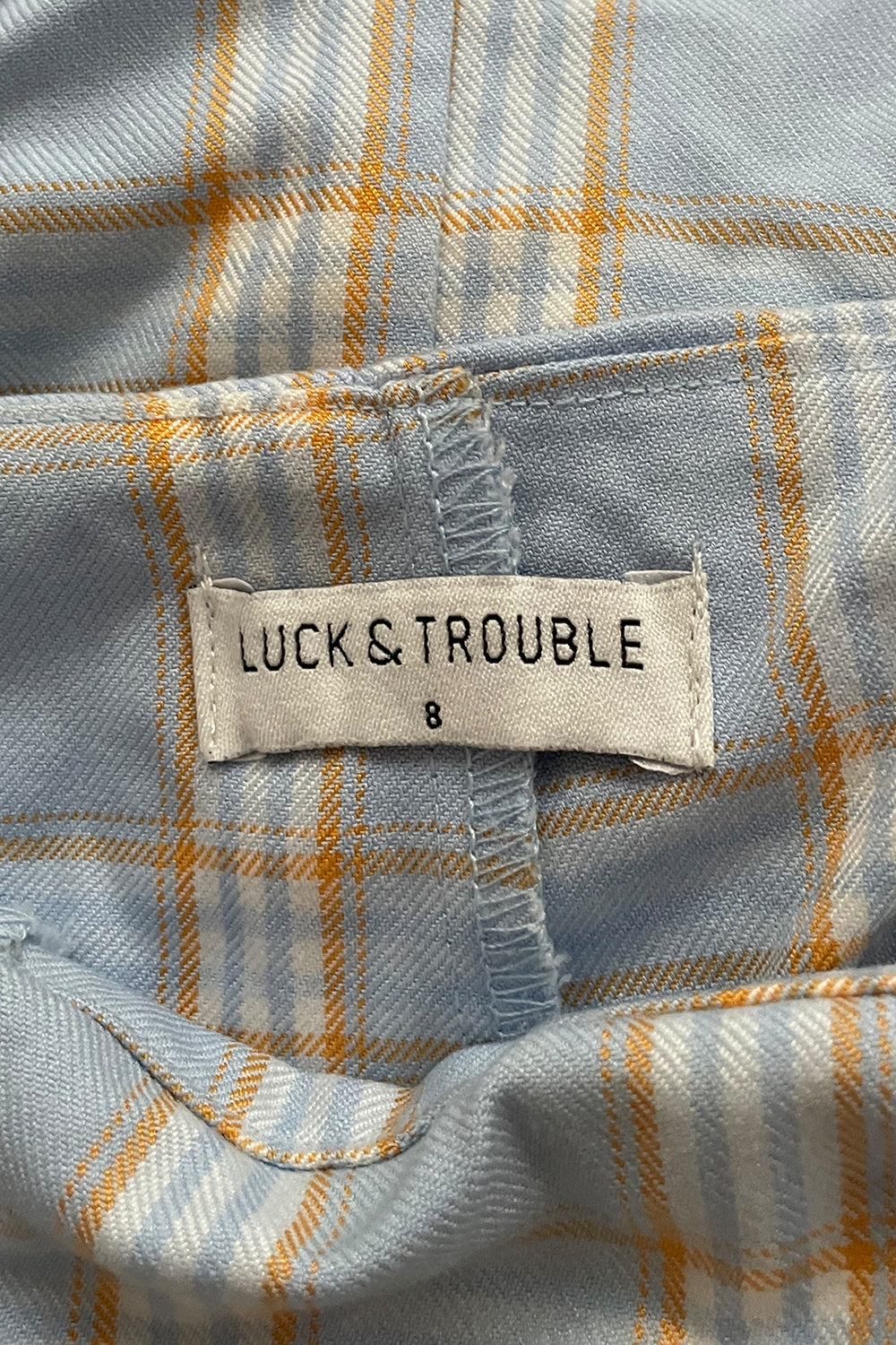 Luck & Trouble Plaid Skort