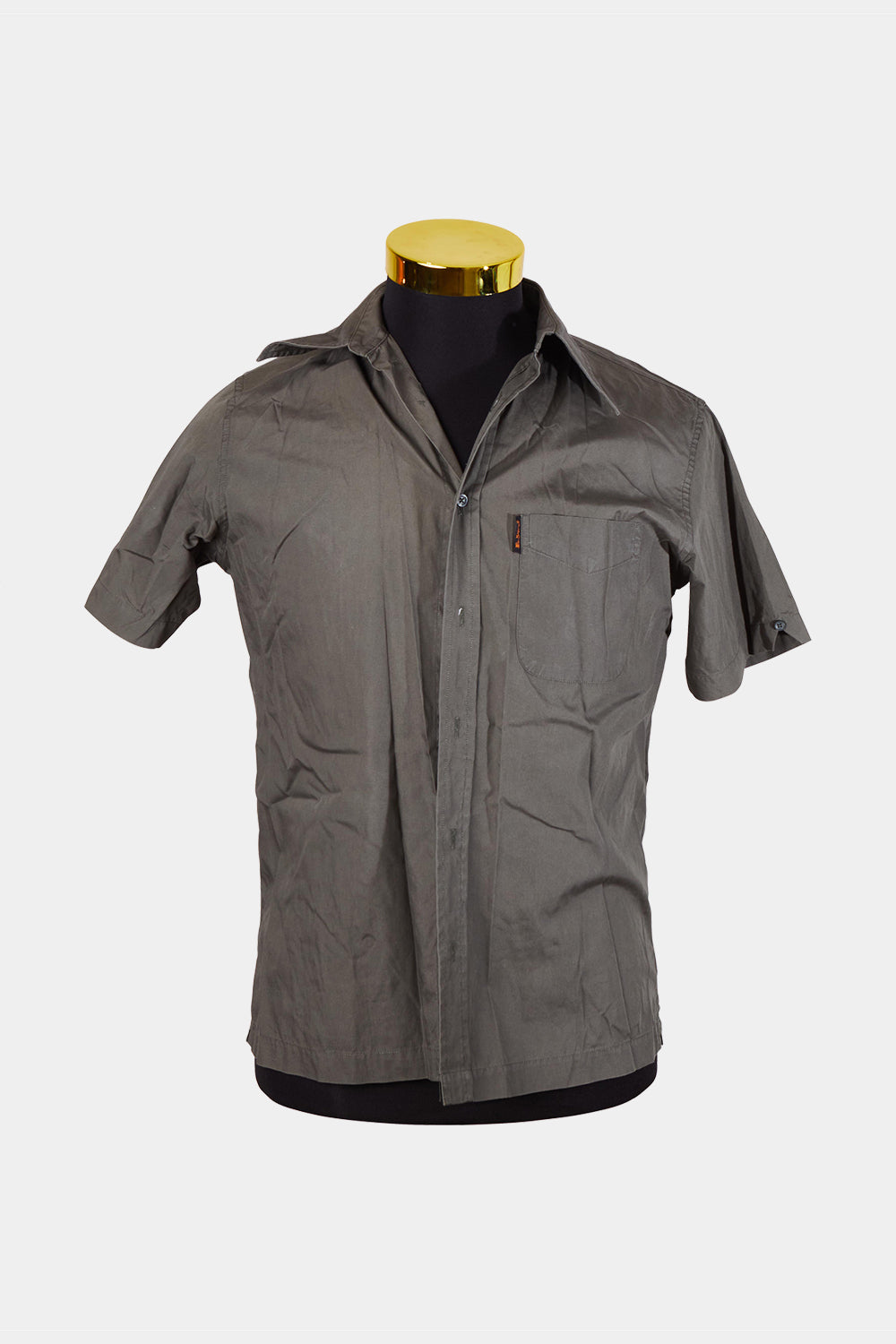 Ben Sherman Khaki Short Sleeve Button Down Shirt