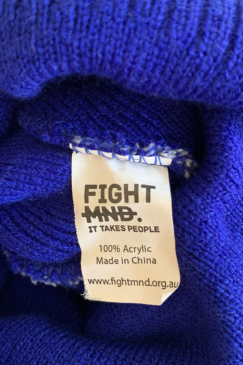 Fight MND Blue Beanie Hat