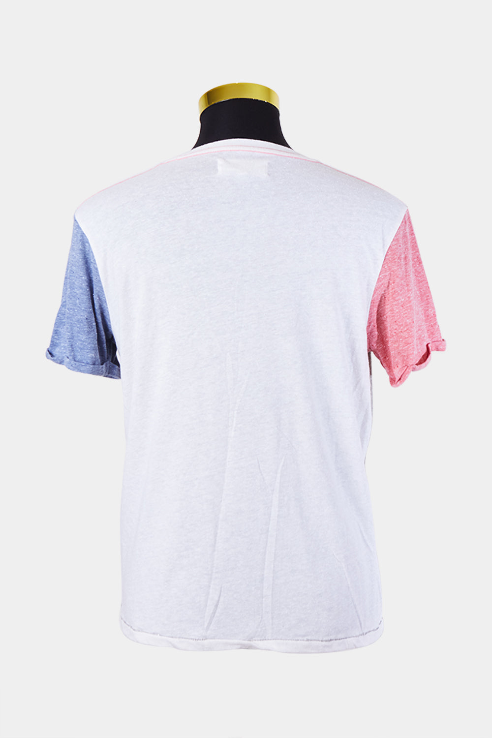Supreme Being Grey White Red and Blue T Shirt