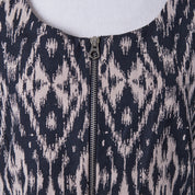 ISHKA Beige and Black Print  Zip Up Light Jacket