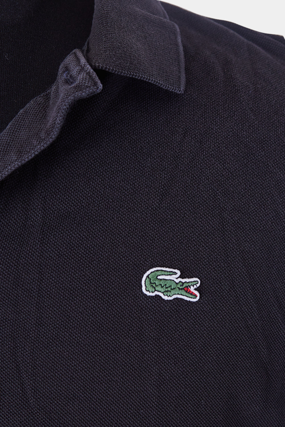 LACOSTE Black Embroidered Logo Polo Shirt