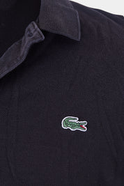 LACOSTE Black Embroidered Logo Polo Shirt