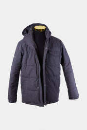 QUIKSILVER Grey Hooded Puffer Jacket