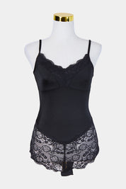 Assorted Brands Black Lace Detail Bodysuit
