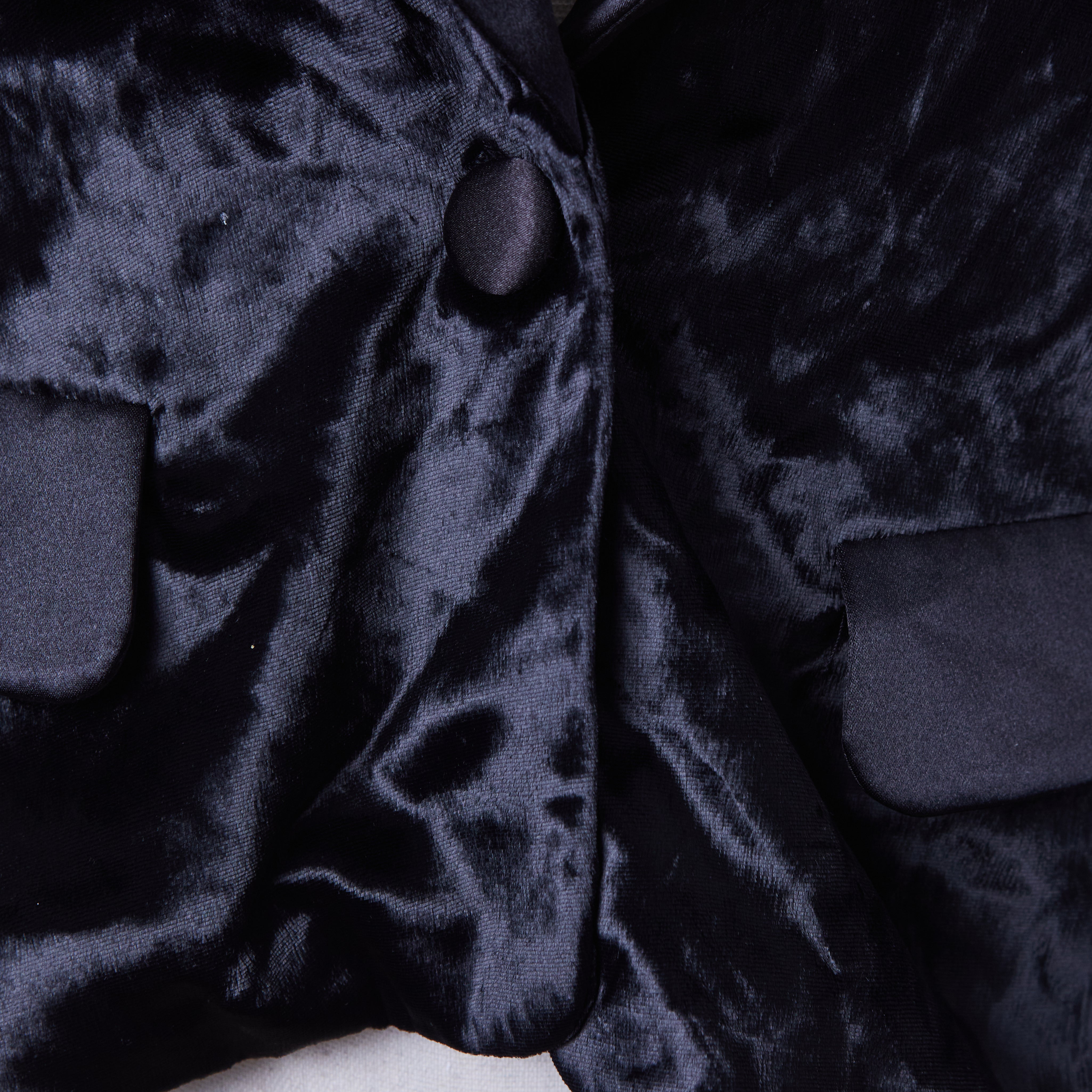 Bettina Liano Black Velvet Blazer