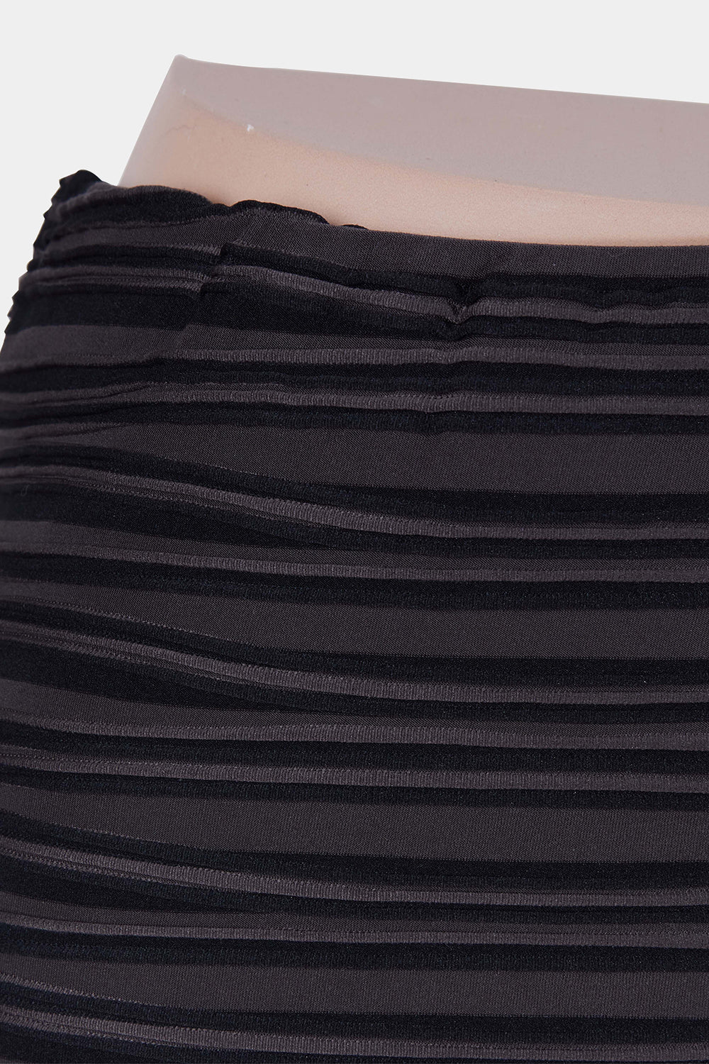 STELLA Black and Brown Textured BodyCon Pencil Skirt