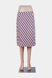 PREVIEW Red, Blue and Off White Pocket Detail Midi Skirt