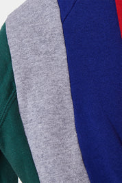 Golf Coast Grey and Multicolour Cropped Sweater