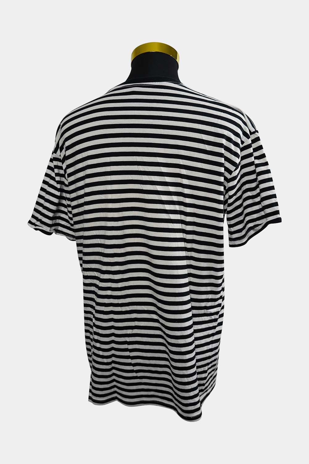 As Colour Black White  Striped T-shirt