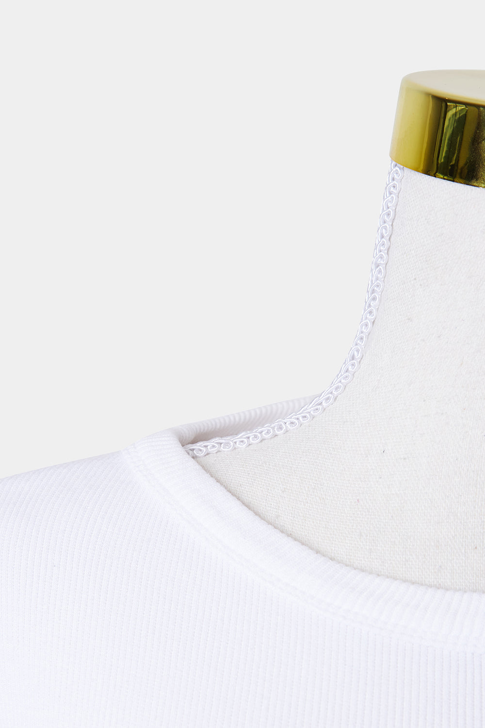 ASOS White ribbed Short Sleeve Bodysuit