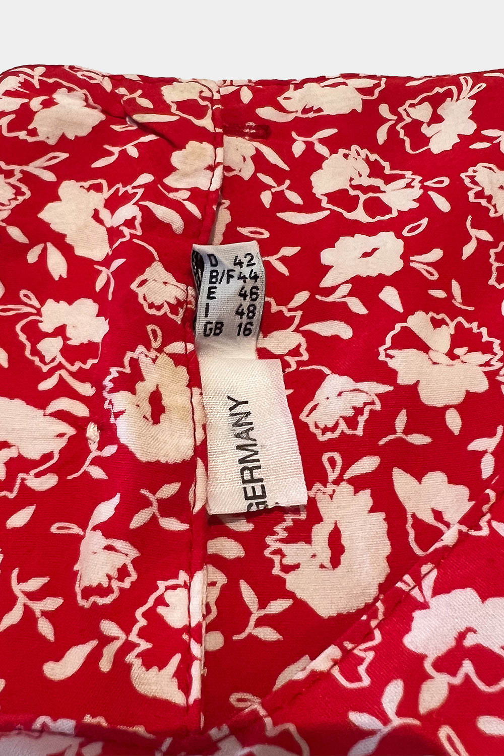 Assorted Brands Red and White Buttton Detail Sun Dress