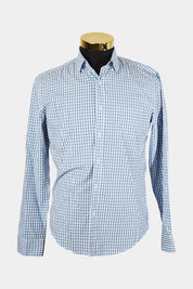 INDUSTRIE Blue Check Button Down Shirt