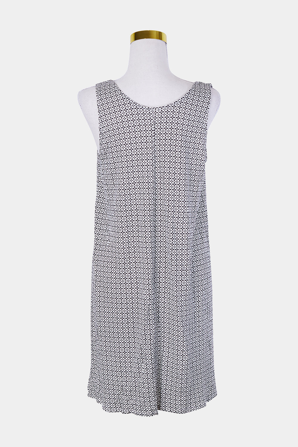 H&M Black and White Pattern Swing Dress