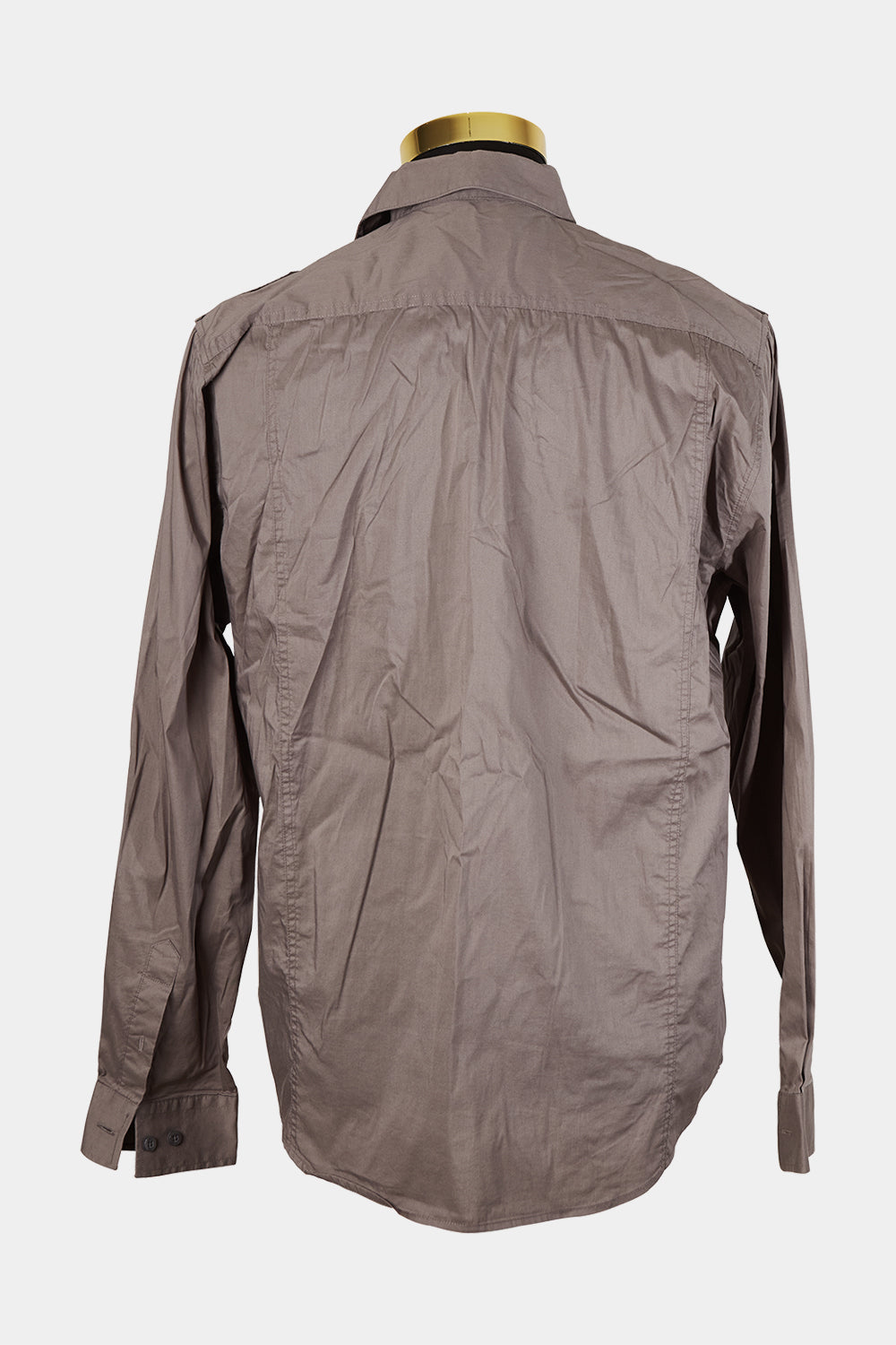 SAXONY Chocolate Brown Button Down Shirt