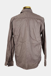 SAXONY Chocolate Brown Button Down Shirt
