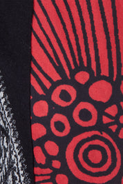 DESIGUAL Black and Red Kimono Top