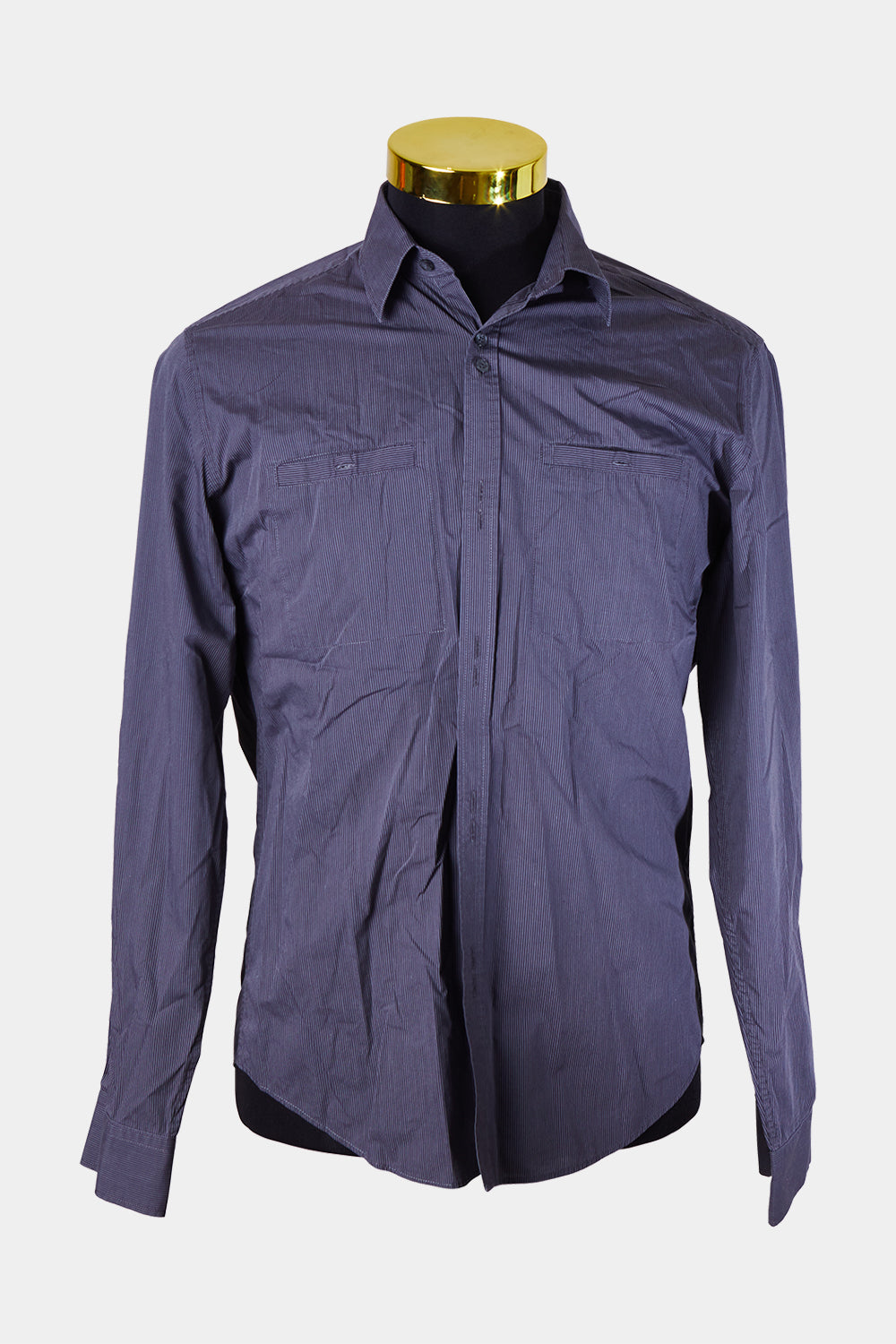 MARCS Dark Gray Pinstripe Button Down Shirt