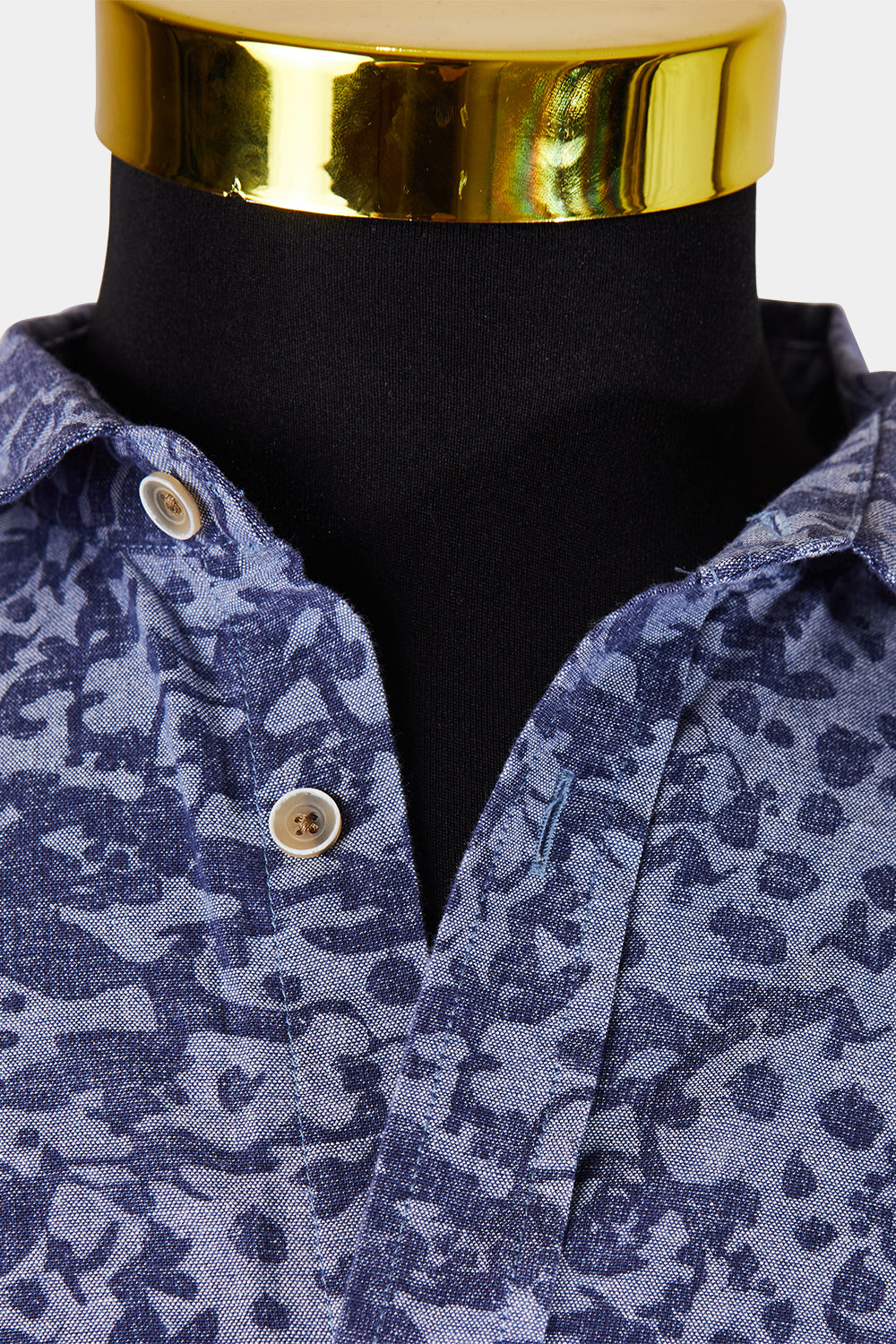 Ben Sherman Blue Print Button Down Shirt