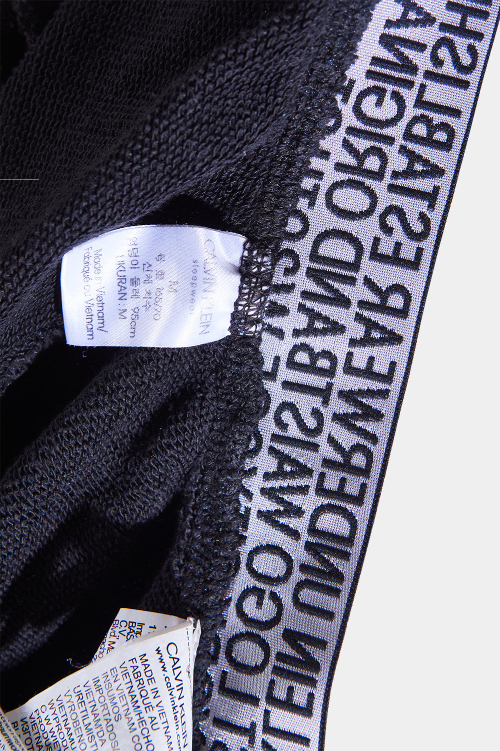 Calvin Klein Black Logo Waist Track Pant