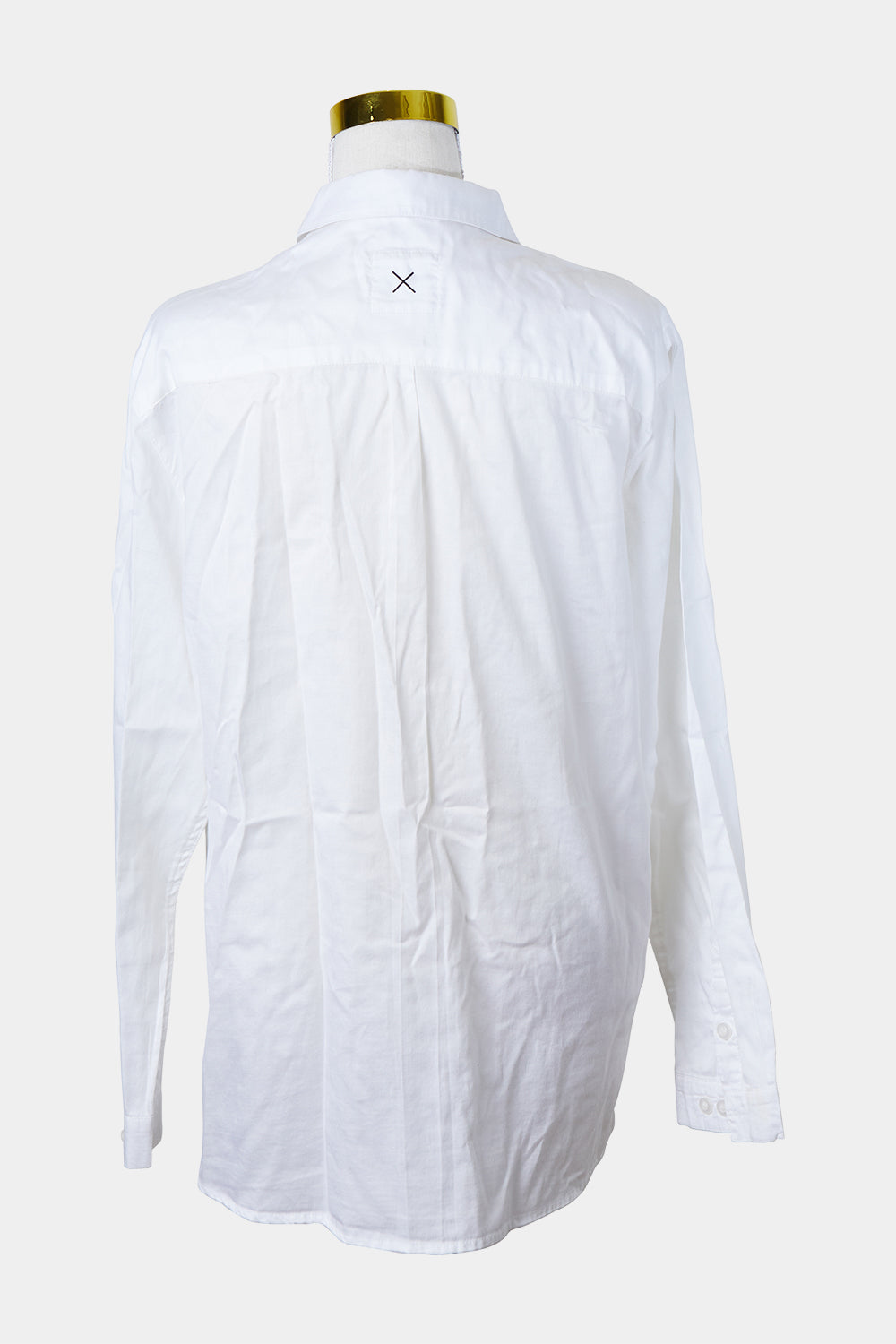 First Base White Button Down Shirt