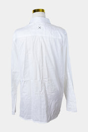 First Base White Button Down Shirt