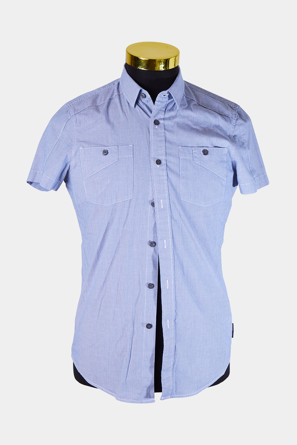 Calvin Klein Blue Pinstripe Button Down Shirt