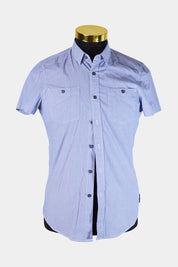 Calvin Klein Blue Pinstripe Button Down Shirt