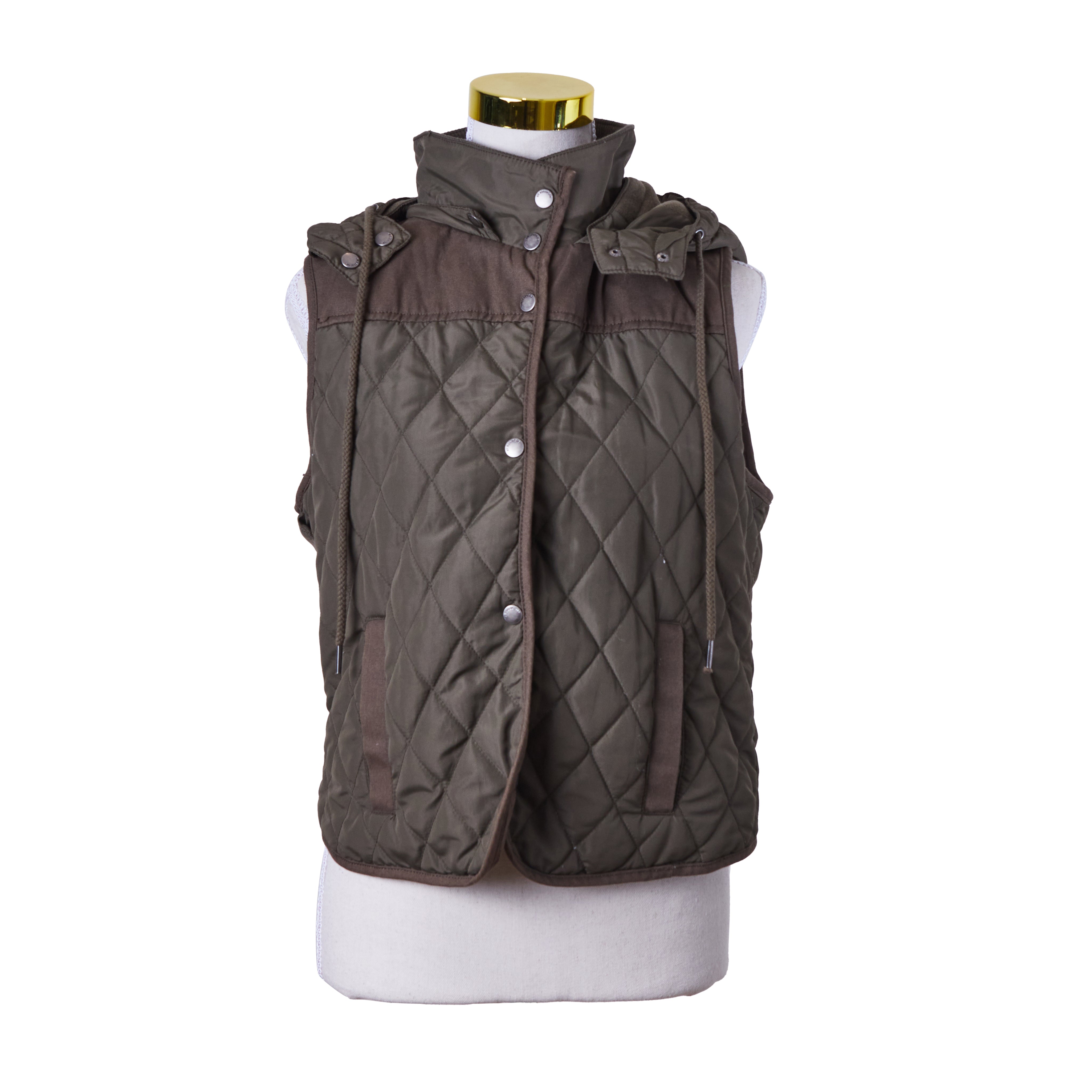All About Eve Khaki Military Style Vest