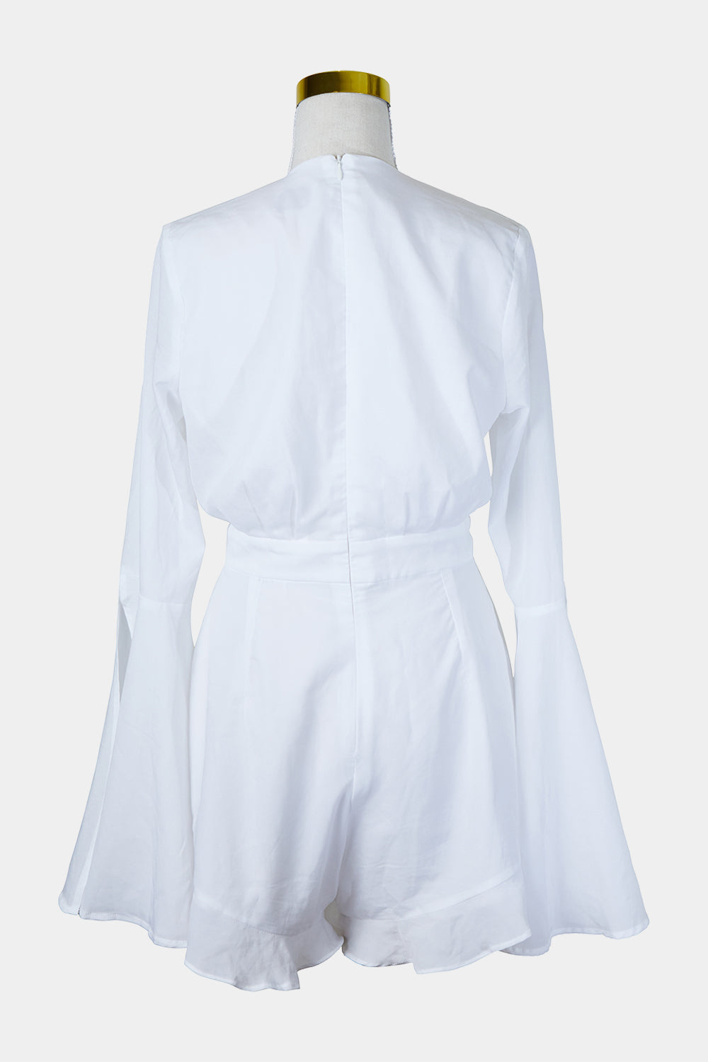 RUNAWAY White Frill Playsuit